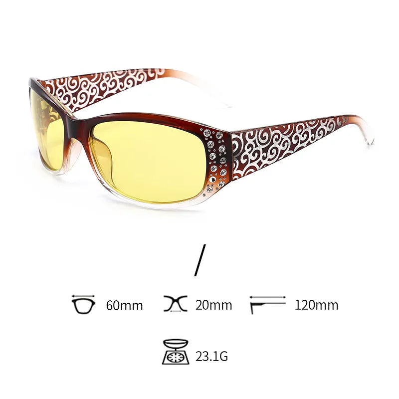 DANKEYISI Women Polarized Sunglasses Female Rhinestone Sunglasses Driving Travel Outdoor Eyewear UV400 Sun Glasses Lady