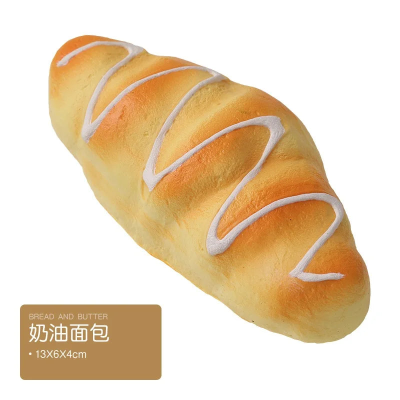 Toast Squishy Slow Rising Food Creative Simulation Bread Donuts Squeeze Stress Relief Kid Toys Spoof Tease People Desktop