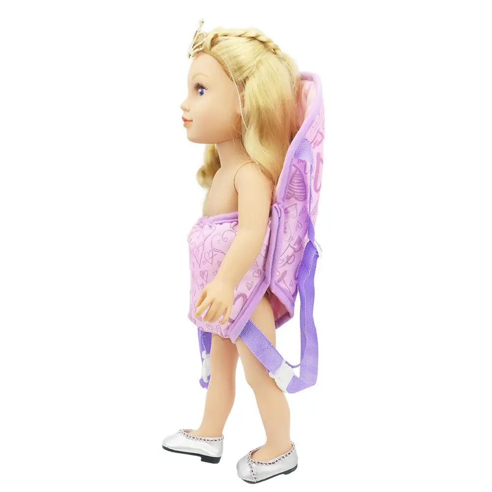 18 Inch Baby Carrier Backpack Shoulder Bag Doll Accessories Toy Doll Bag High Quality and Is Hand Made Polyester Material #2