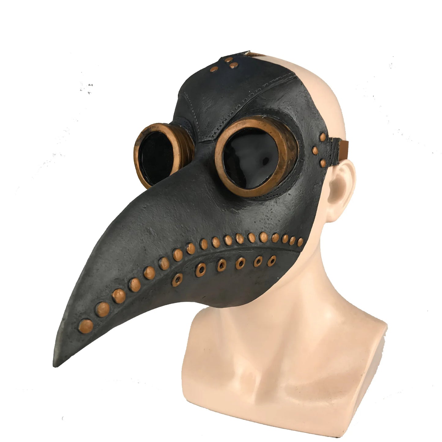 Best New Funny Medieval Steampunk Plague Doctor Bird Mask Latex Punk Cosplay Masks Beak Adult Halloween Event Cosplay Props