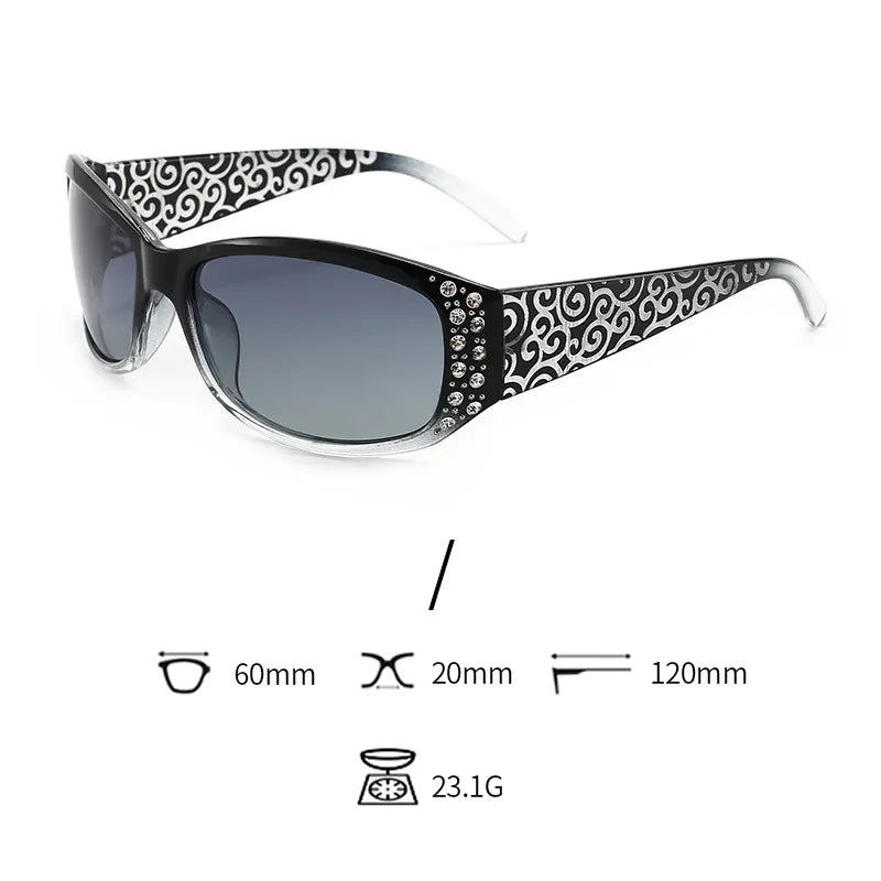 DANKEYISI Women Polarized Sunglasses Female Rhinestone Sunglasses Driving Travel Outdoor Eyewear UV400 Sun Glasses Lady