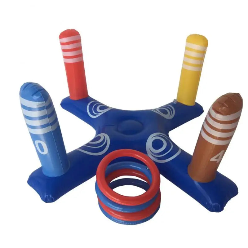 Children and Adults Inflatable Cross Ring Toss Game Swimming Pool Fun Toys Summer Water Beach Party Props Plaything Air Mattress