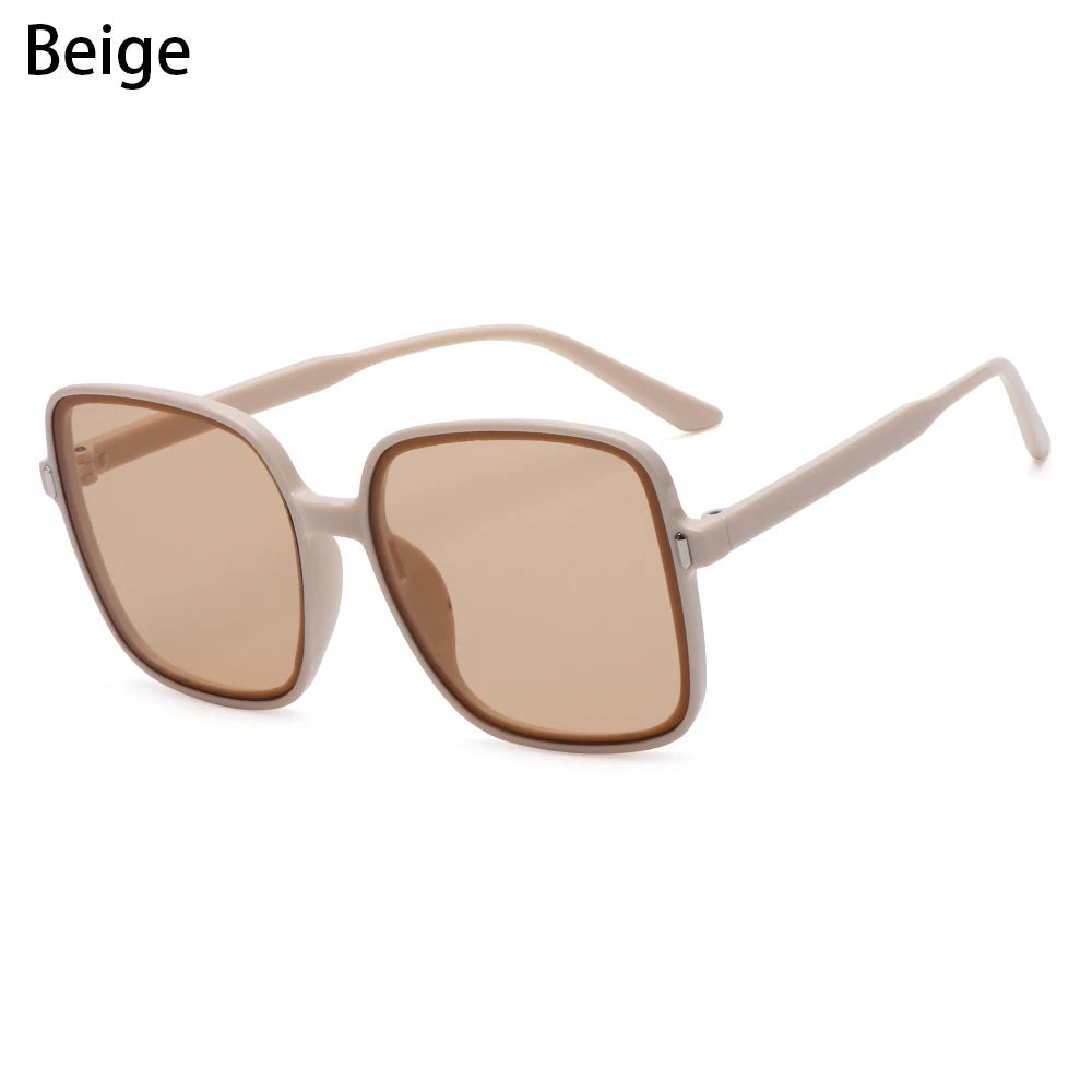 2022 Black Square Oversized Sunglasses Square Glasses Personalized Cat Eyes Colorful Sunglasses Trend Versatile Sunglasses UV400