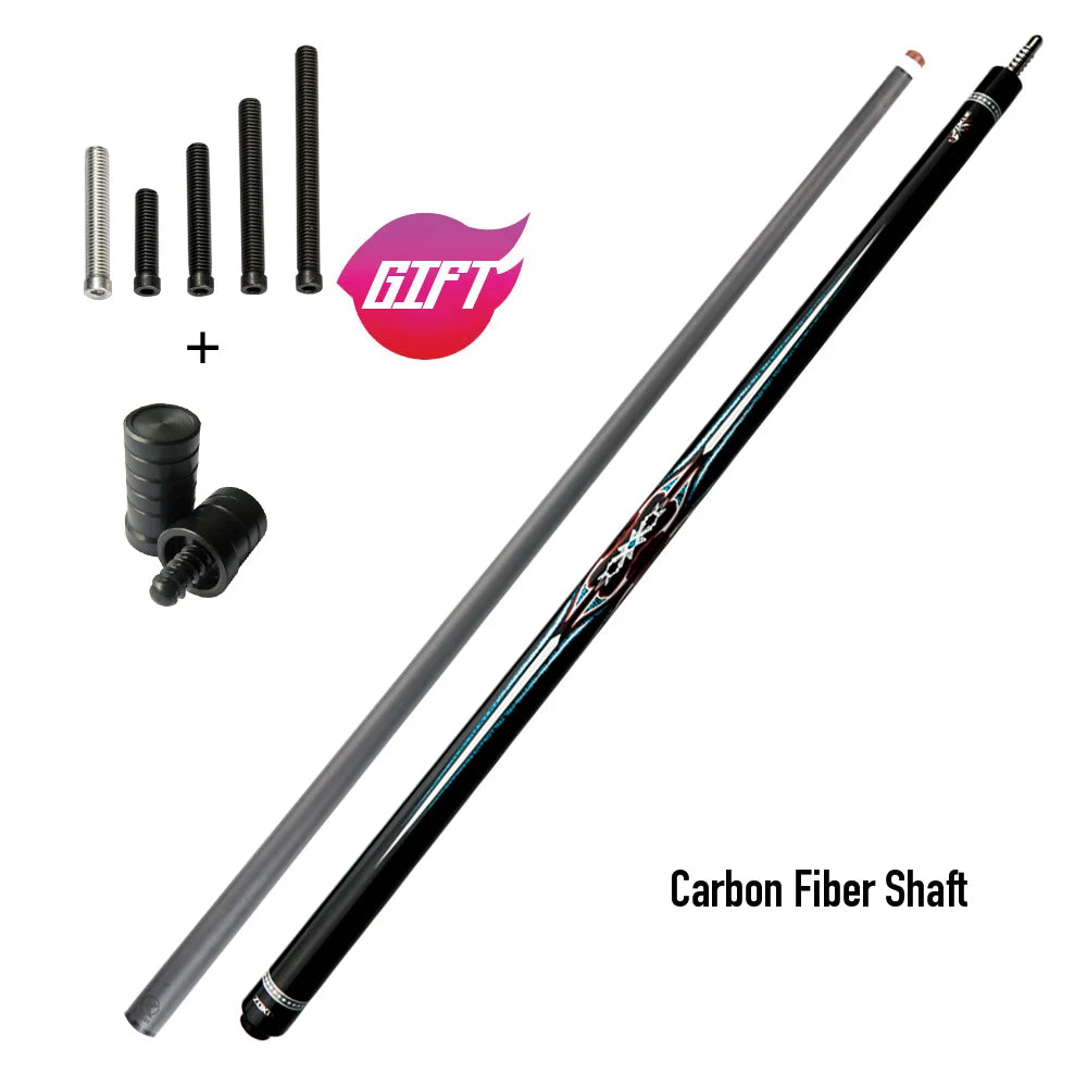 ZOKUE KONLLEN Carom Cues 12mm Tip Technology 3 Cushion Game Cues Carbon Fiber Maple Shaft Professional Libre Billiard Cue Sticks