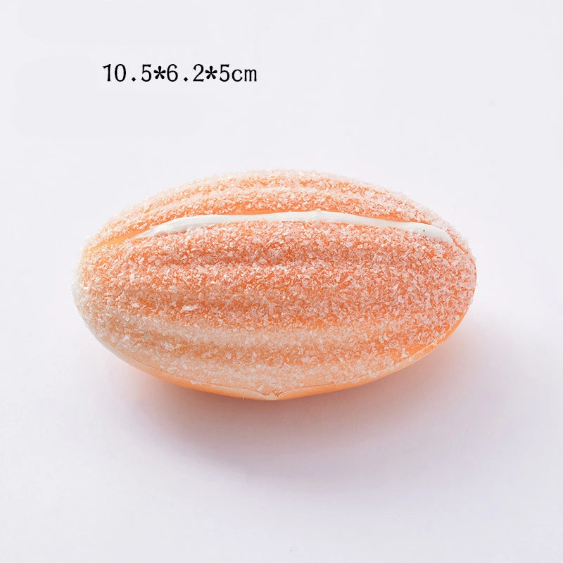 2021 Squishy Bread Toast Food Creative Simulation Donuts Slow Rising Squeeze Stress Relief Toys Spoof Tease People Desktop Toy