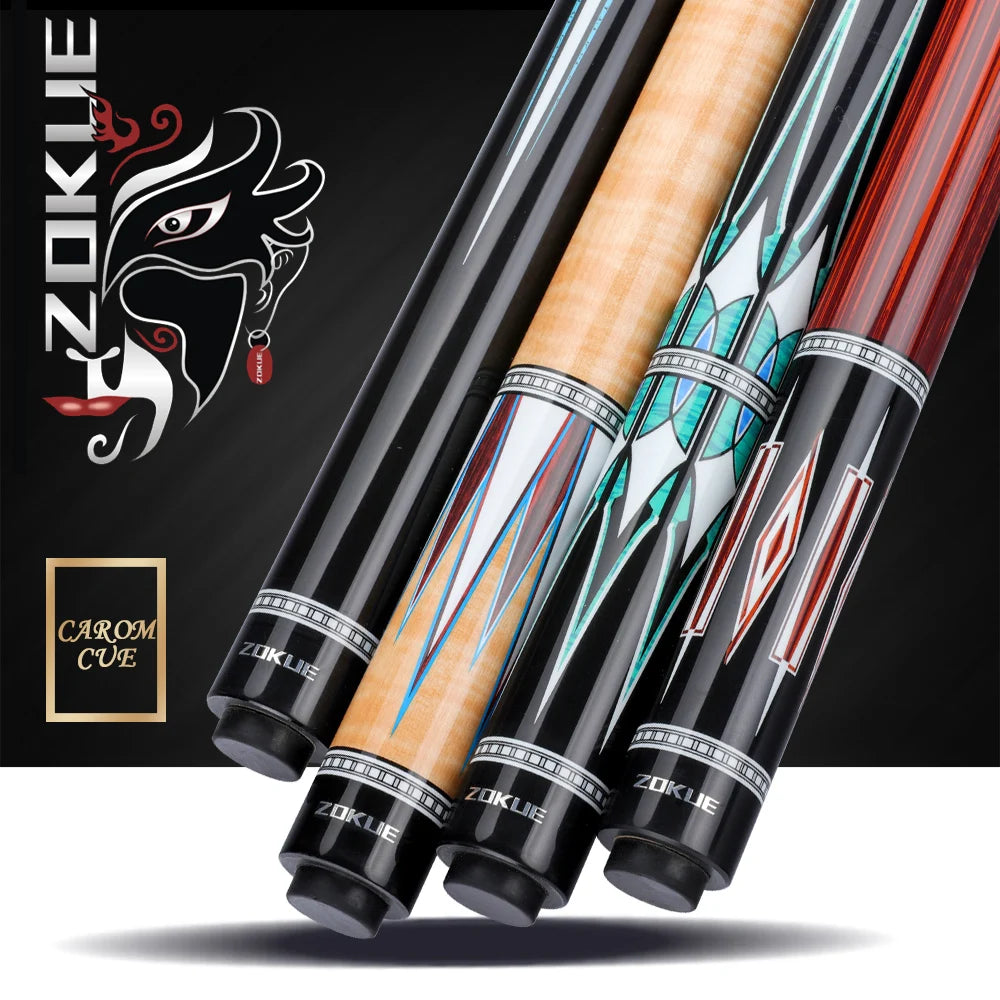ZOKUE 3 Cushion Billiard Cue Stick With Professional Carom Taper 12mm Tip 142 Cm Libre Cue for Carom Cue