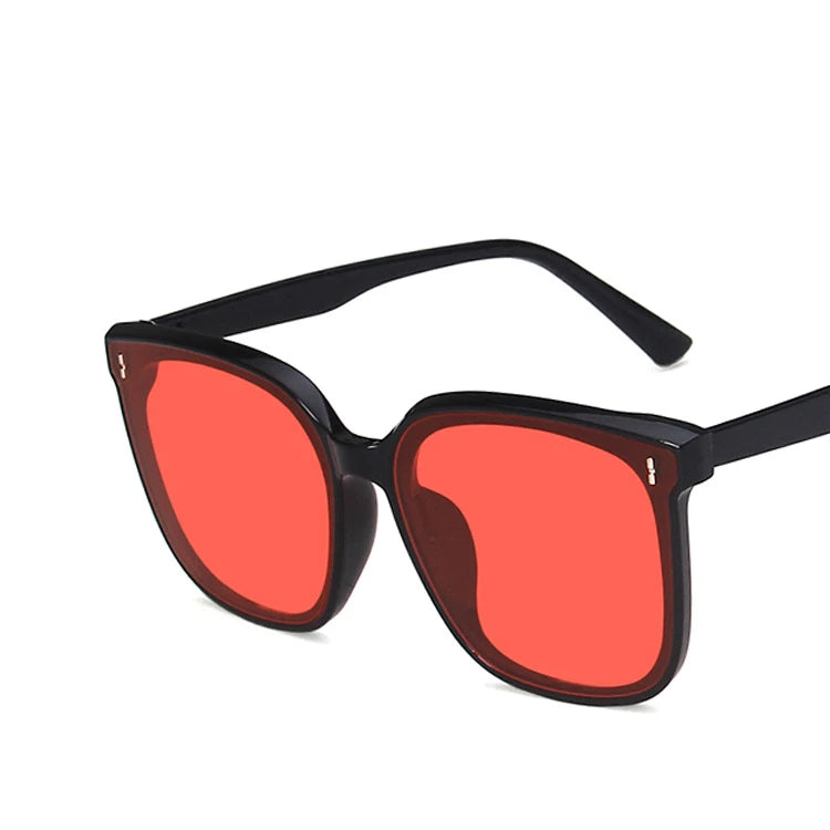 YOOSKE Classic Vintage Square Sunglasses Women Oversized Sunglass Woman Men Retro Black Sun Glasses Shades Goggle