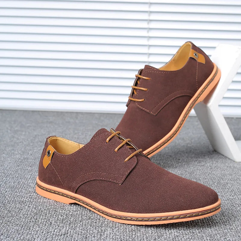 New Men Dress Shoes Classic Leather Casual Business Men Shoes Italian Oxford Shoes for Men Black Flats Footwear Size 46