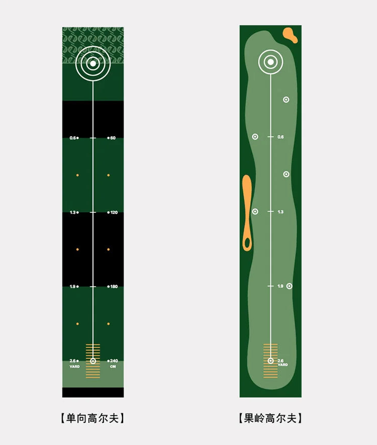Golf Carpet Putting Mat Thick Smooth Practice Putting Rug for Indoor Home Office Golf Practice Grass Mat Golf Training 50X300cm