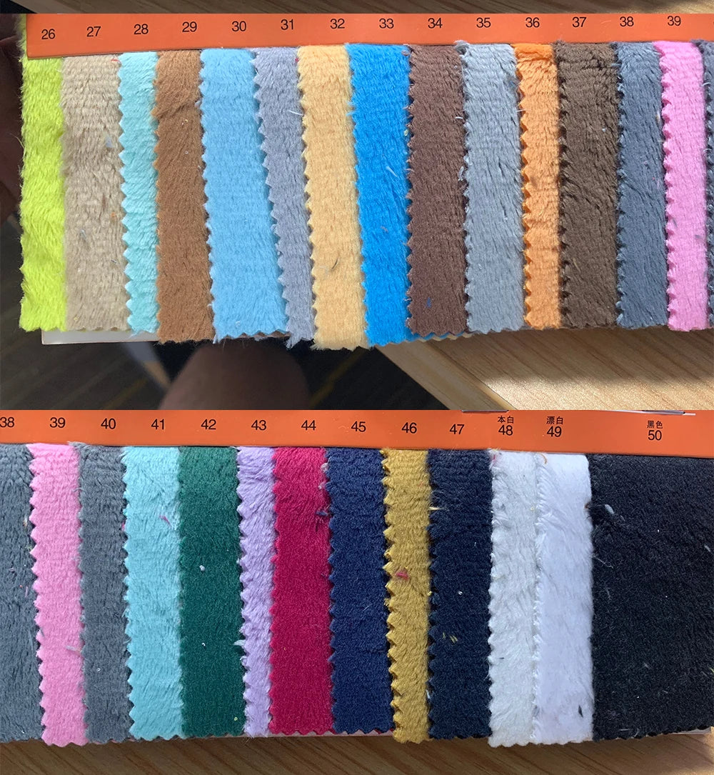 150x50cm Large Size 5mm Hand-Made Doll Head Hair Plush Fabric 103 Colors Optional Soft Plush Fabric