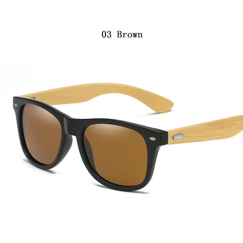 High-Quality Bamboo Wood Sunglasses Man Woman Classic Vintage Wooden Driving Male Sunglass Luxury Brand Designer Sun Glasses
