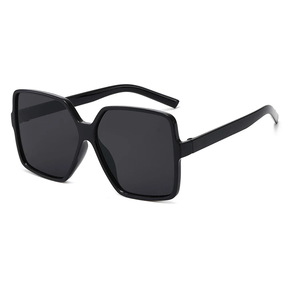 2022 Black Square Oversized Sunglasses Square Glasses Personalized Cat Eyes Colorful Sunglasses Trend Versatile Sunglasses UV400