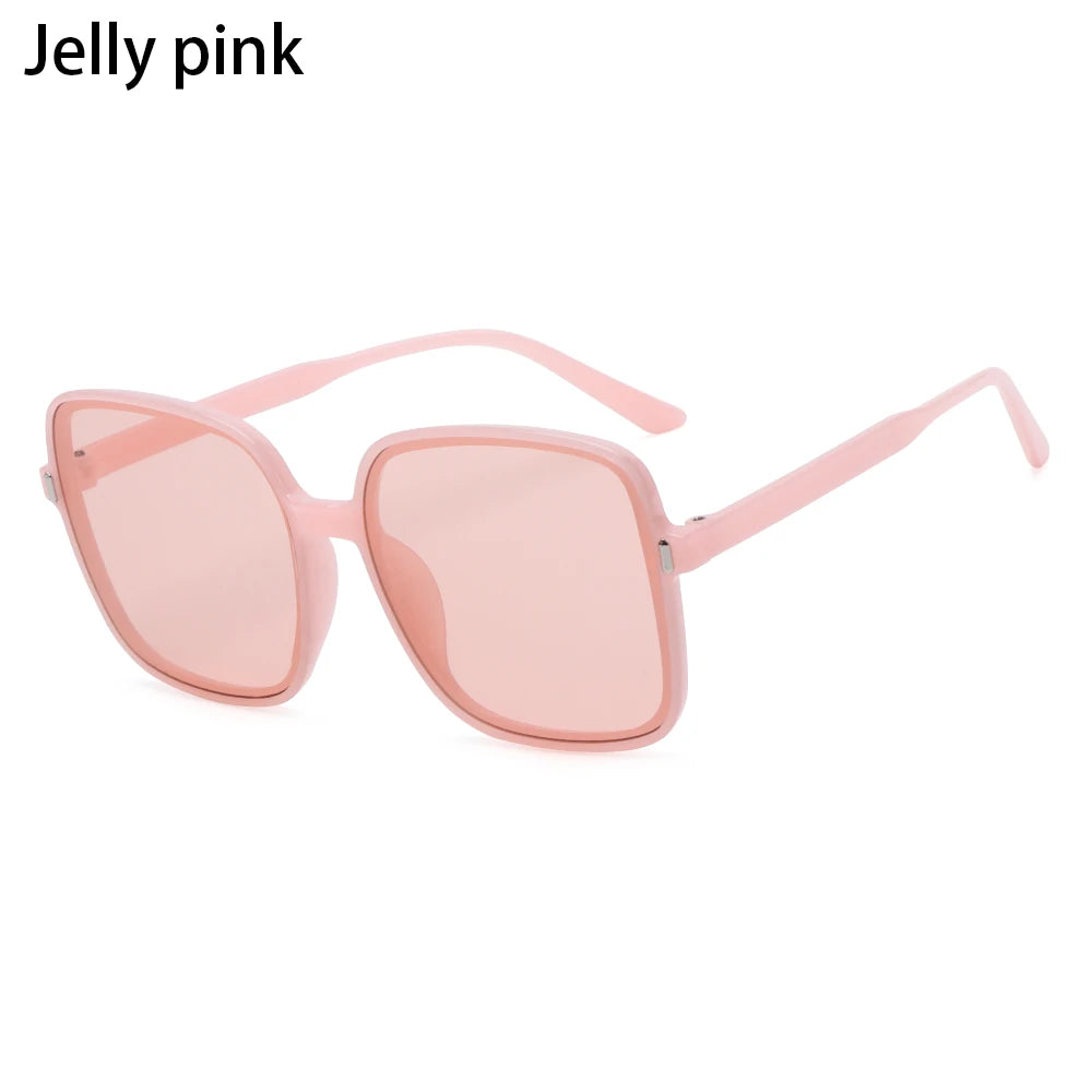 2022 Black Square Oversized Sunglasses Square Glasses Personalized Cat Eyes Colorful Sunglasses Trend Versatile Sunglasses UV400