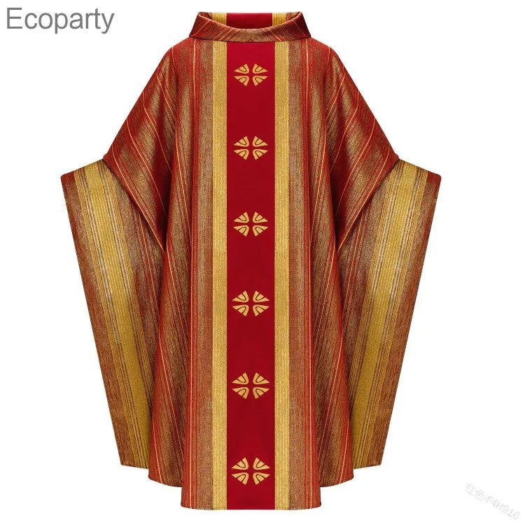 Halloween Cosplay Costume Men Muslim Dress Jubba Thobe Prayer Robe Gown Retro Medieval Priest Monk Missionary Cloak Cape Party