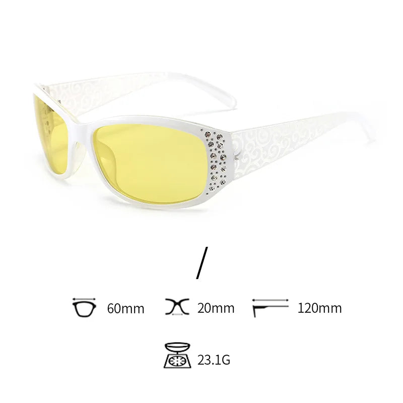DANKEYISI Women Polarized Sunglasses Female Rhinestone Sunglasses Driving Travel Outdoor Eyewear UV400 Sun Glasses Lady