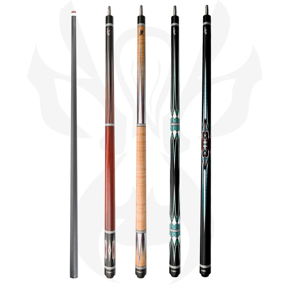 ZOKUE KONLLEN Carom Cues 12mm Tip Technology 3 Cushion Game Cues Carbon Fiber Maple Shaft Professional Libre Billiard Cue Sticks