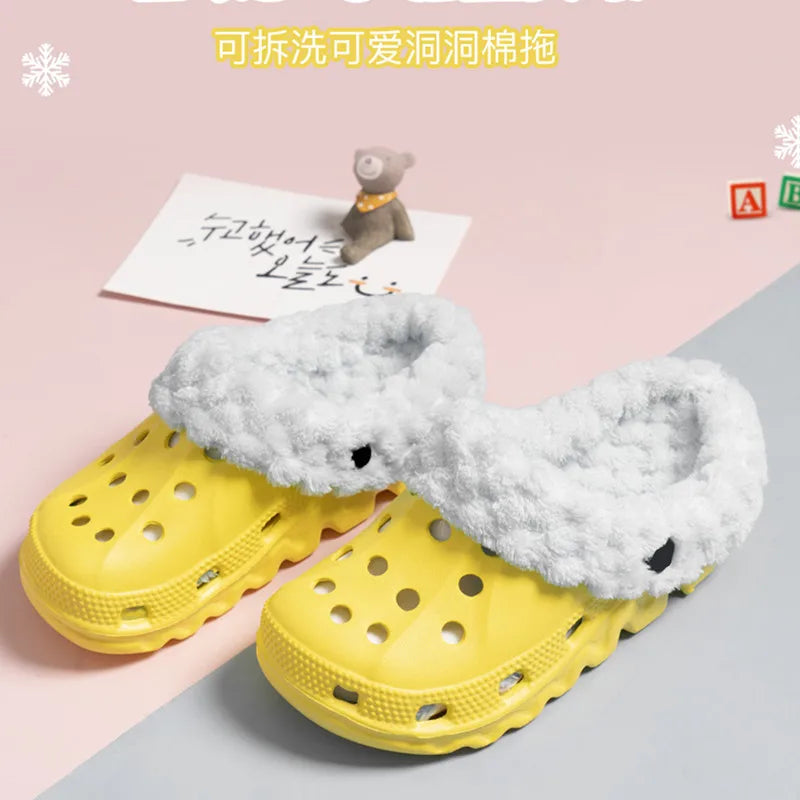 Children Kids Girls Boys Mules Winter Warm Garden Clogs Sneakers Slippers Baby Sandles Shoes for Girl Boy EUR24-35