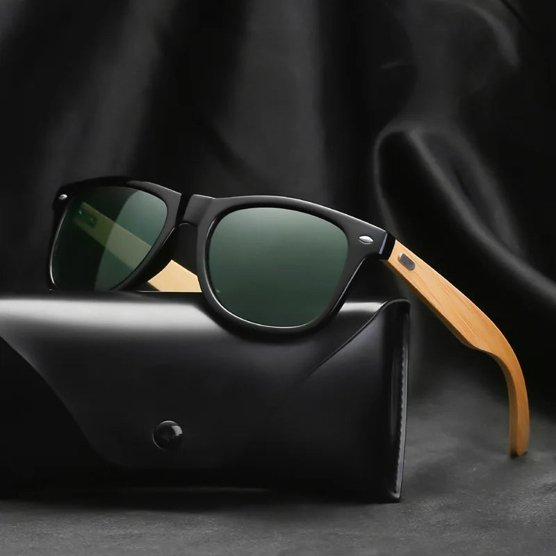 High-Quality Bamboo Wood Sunglasses Man Woman Classic Vintage Wooden Driving Male Sunglass Luxury Brand Designer Sun Glasses