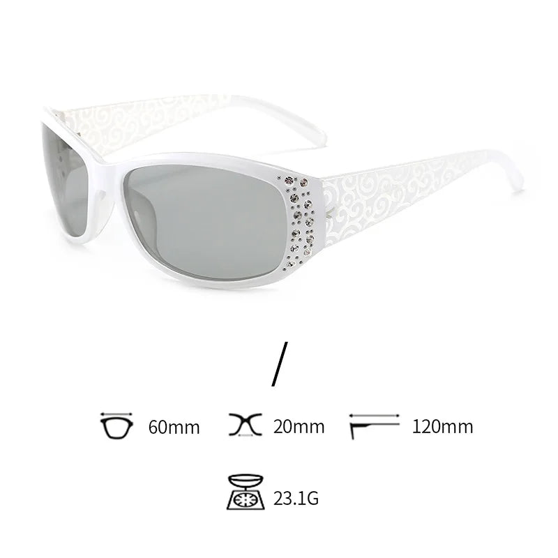 DANKEYISI Women Polarized Sunglasses Female Rhinestone Sunglasses Driving Travel Outdoor Eyewear UV400 Sun Glasses Lady