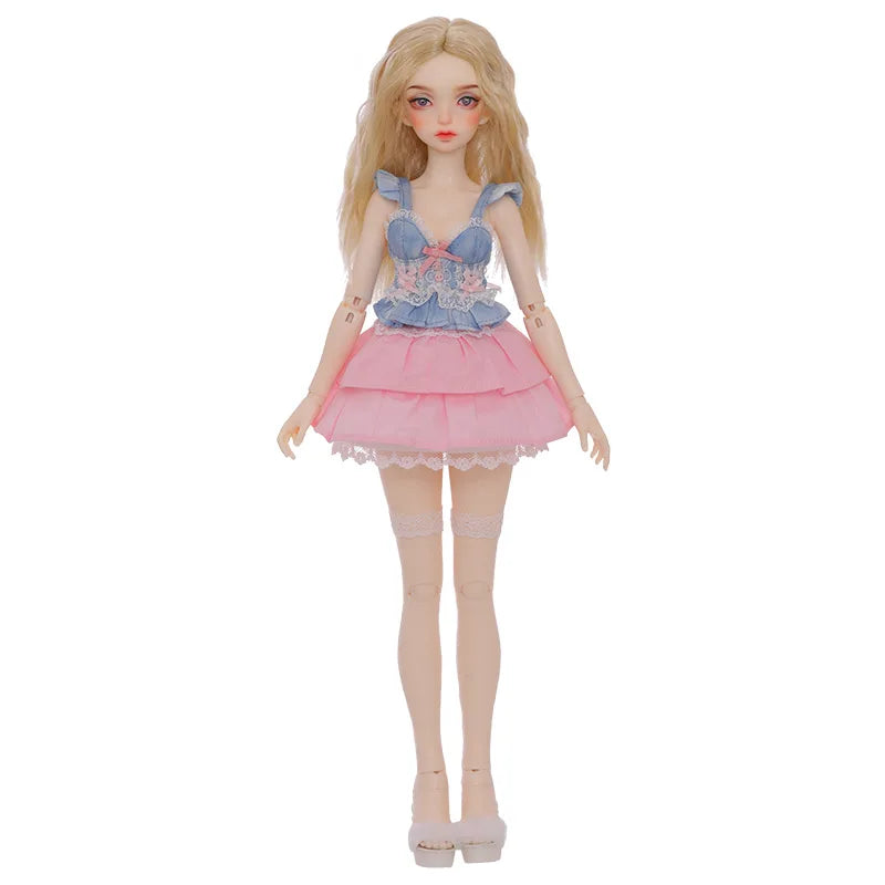 BJD Doll 1/4 Minifee Dina Ran Fairyland Ball Jointed Dolls Blue Pink Candy Girl Art Toy for Children Fairyland Iplehouse