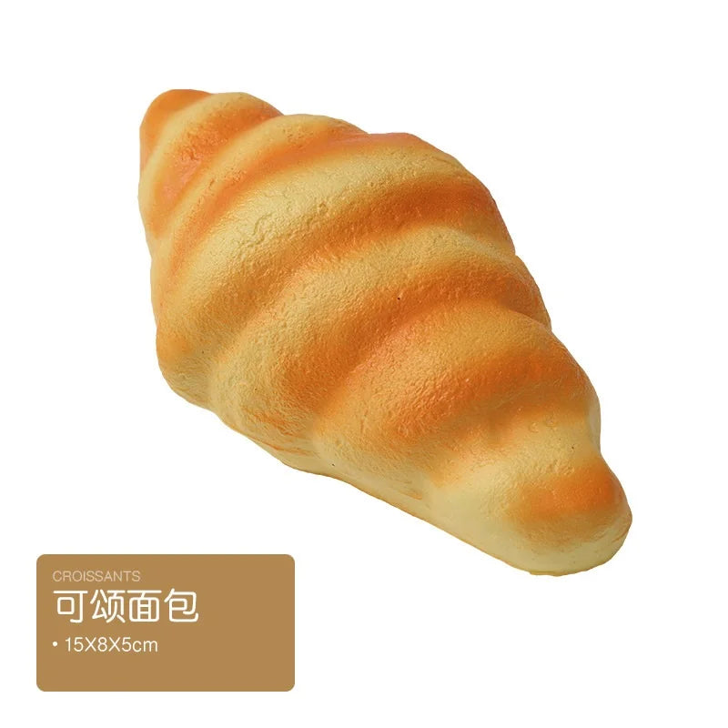 Toast Squishy Slow Rising Food Creative Simulation Bread Donuts Squeeze Stress Relief Kid Toys Spoof Tease People Desktop