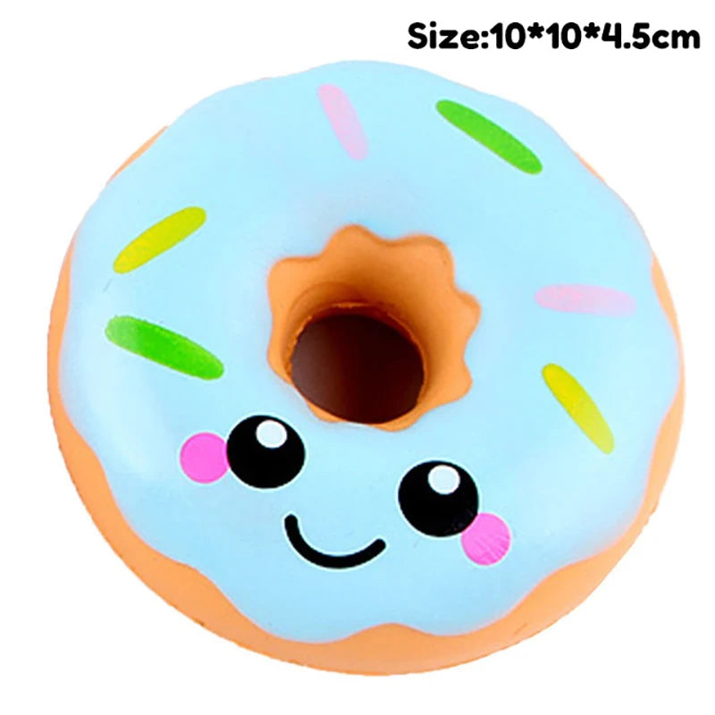 Squishy Toy Cute Food Antistress Pink Milk Tea Donuts Rising Toys Abreact Soft Squishi Stress Relief Toys Funny Girls Gifts