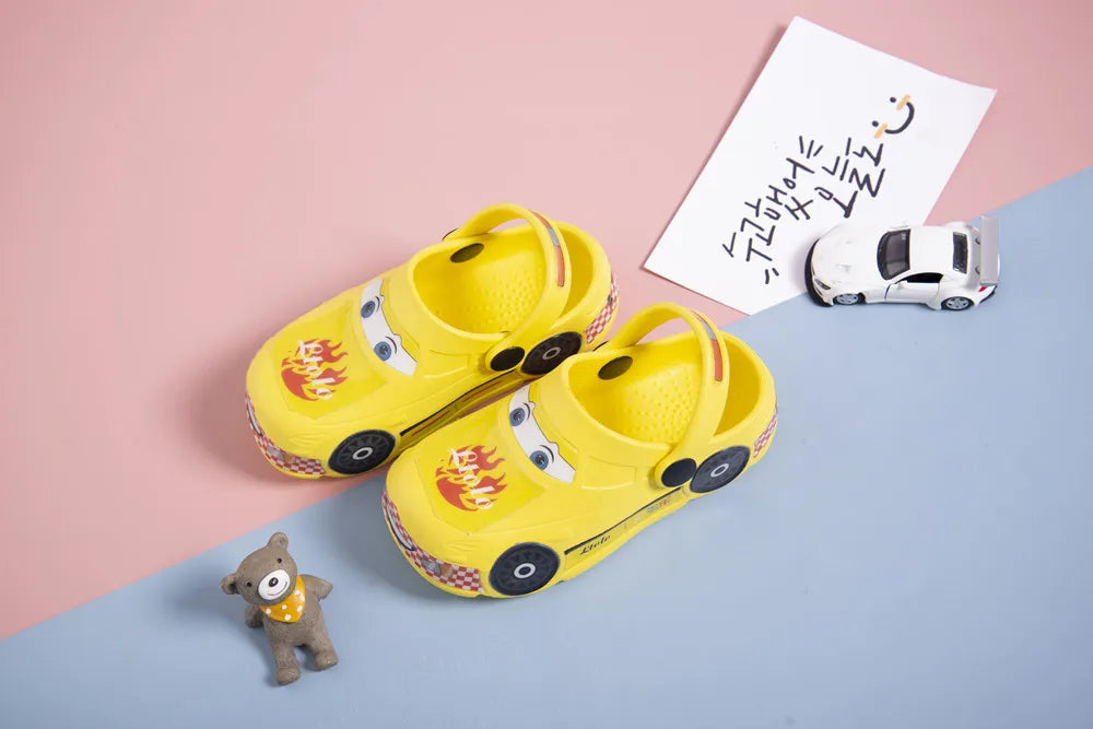2023 New Kids Mules Children Baby Boys Girls Toddlers Car Sandals Summer Clogs Slippers Shoes EU 23 24 25 26 27 28 29 30