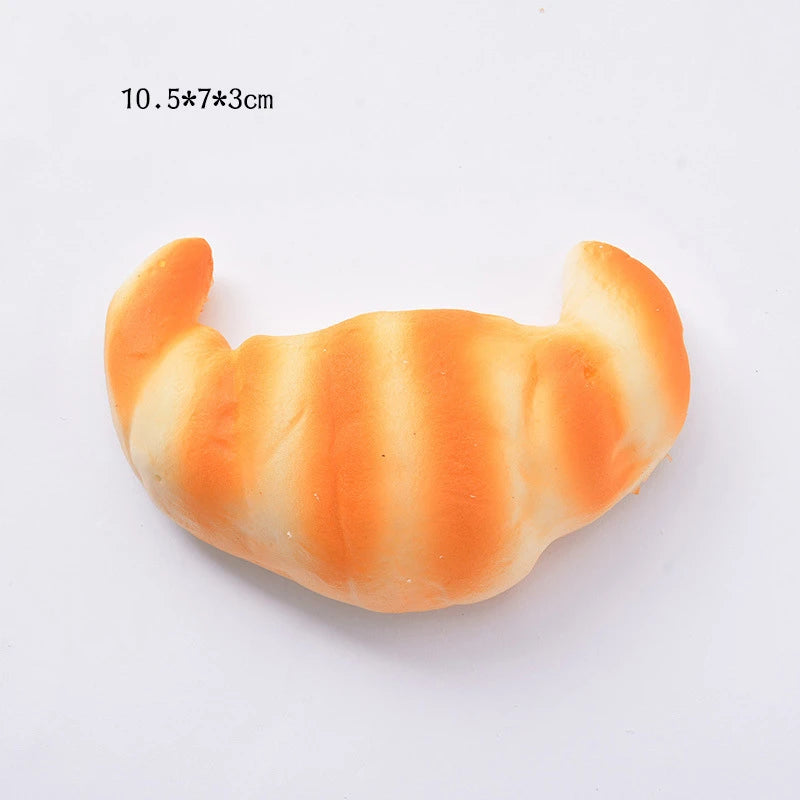 2021 Squishy Bread Toast Food Creative Simulation Donuts Slow Rising Squeeze Stress Relief Toys Spoof Tease People Desktop Toy
