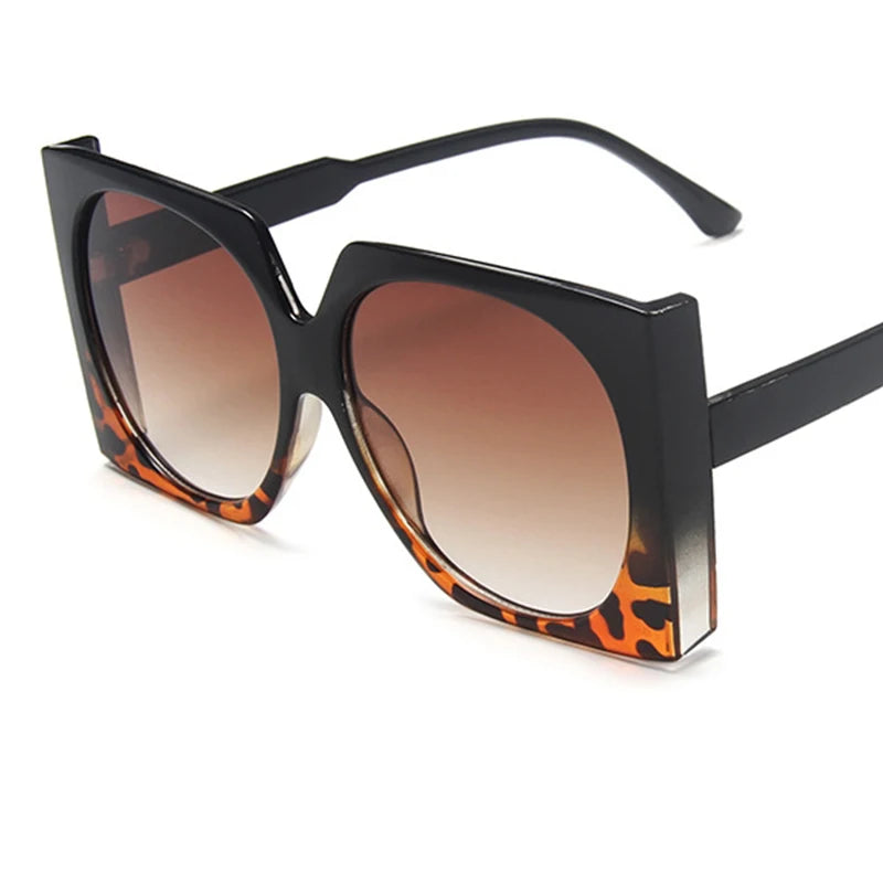 Retro Square Brand Designer Sunglasses Women Fashion Eye Glasses Oversized Luxury Glasses Eyewear Oversized Sunglasses Woman