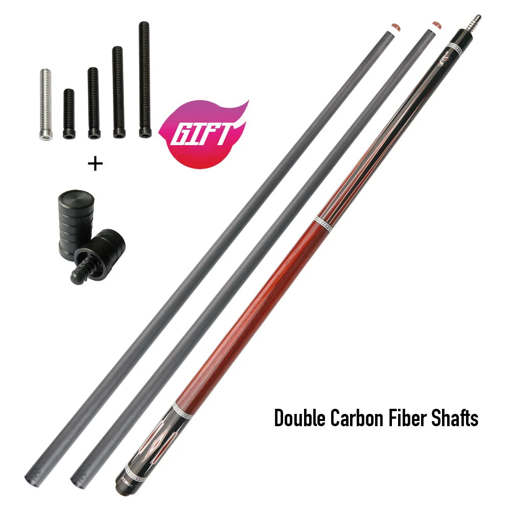 ZOKUE KONLLEN Carom Cues 12mm Tip Technology 3 Cushion Game Cues Carbon Fiber Maple Shaft Professional Libre Billiard Cue Sticks