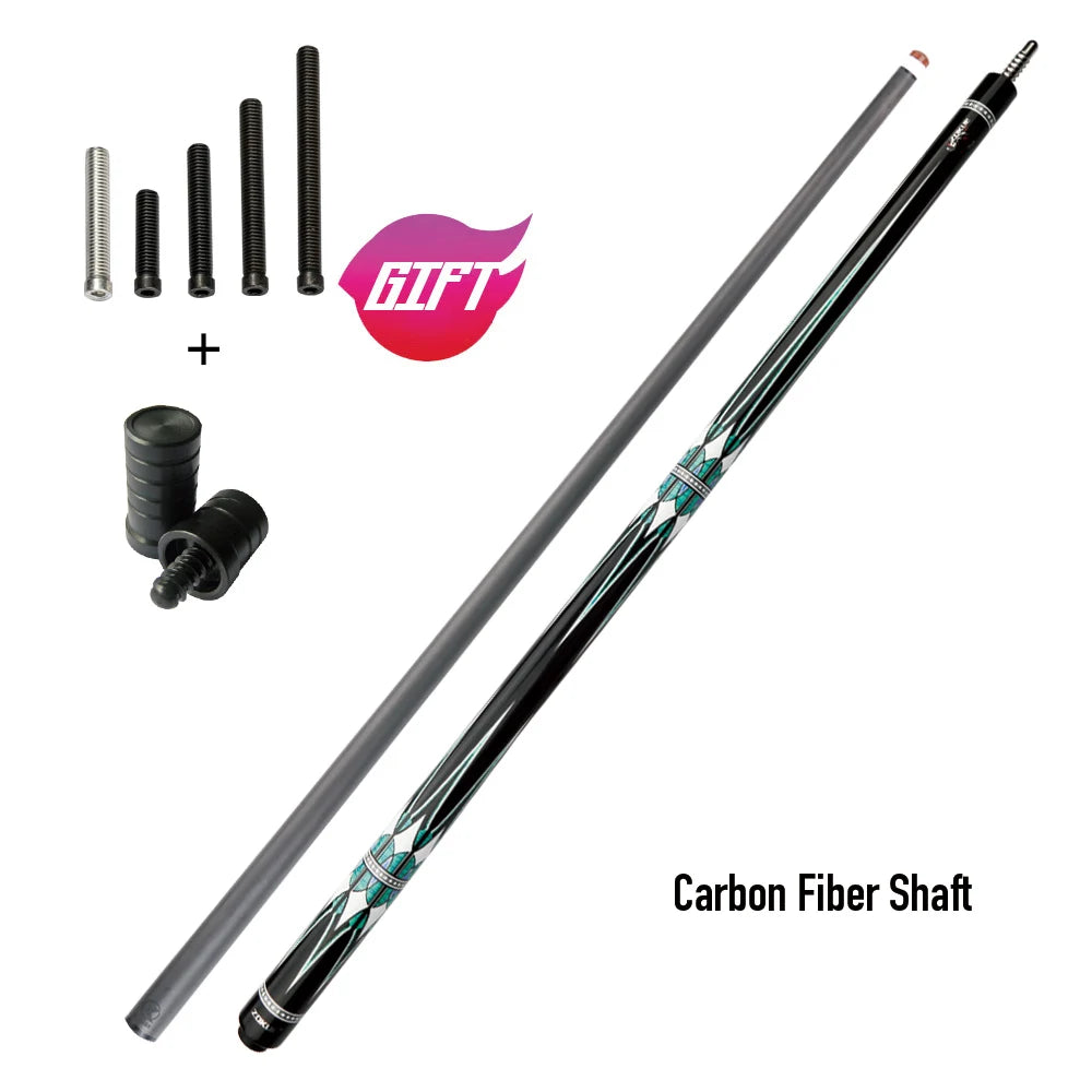 ZOKUE KONLLEN Carom Cues 12mm Tip Technology 3 Cushion Game Cues Carbon Fiber Maple Shaft Professional Libre Billiard Cue Sticks