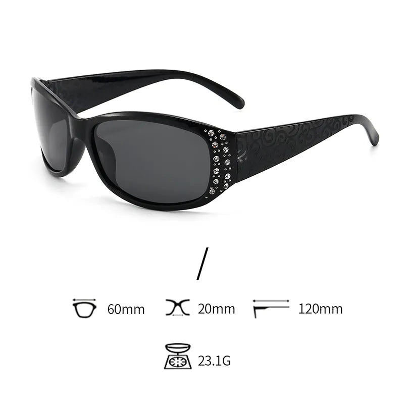 DANKEYISI Women Polarized Sunglasses Female Rhinestone Sunglasses Driving Travel Outdoor Eyewear UV400 Sun Glasses Lady