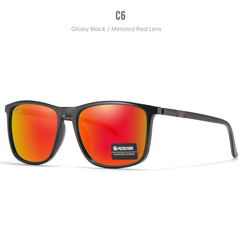 KDEAM New Luxury Polarized Sunglasses Men's Driving Shades Fishing Travel Golf Sunglass Male Sun Glasses CE