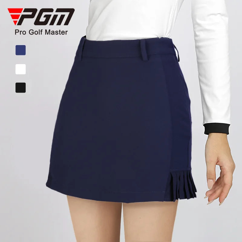 PGM Women's Sports Short Skirt Pleated Golf Tennis Skirt Ladies Outdoor High Waisted Tennis Skorts Quick-Dry Pencil