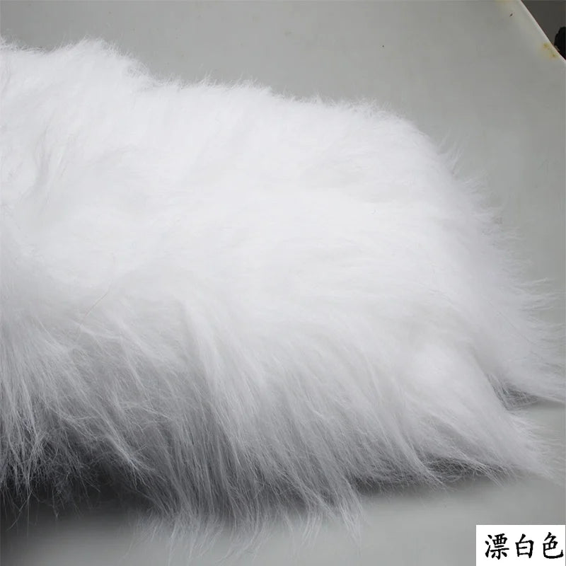 4 Kinds of Purple 12cm Long Pile Fur Faux Fur Fabric Soft Plush Faux Fur Fabric Sewing DIY Toy Home Background Decoration Cloth