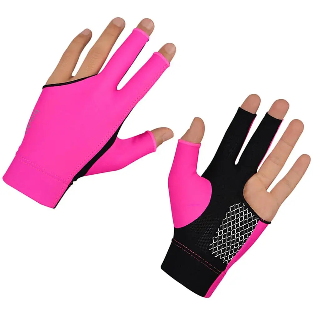 3 Finger Billiards Glove Anti Slip Pool Cue Gloves for Men Portable Wear Resistant Snooker Glove Table Fingers Mittens
