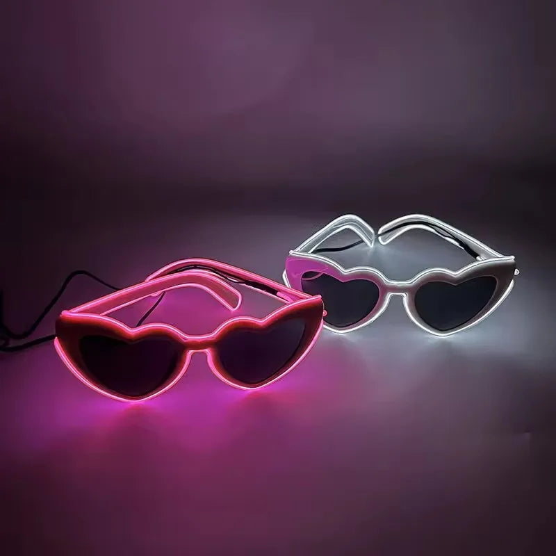 LED Just Married Glasses Wedding Party Bridal Shower Bride to Be Gift Wedding Decorations for Ceremony Light Married Sunglasses