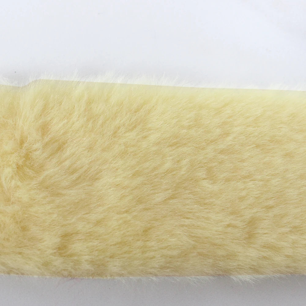 7MM Plush Fabric Fabric Pure Color Solf Atrtificial Rabbit Fur Doll Clothing Pillow DIY Decoration Material