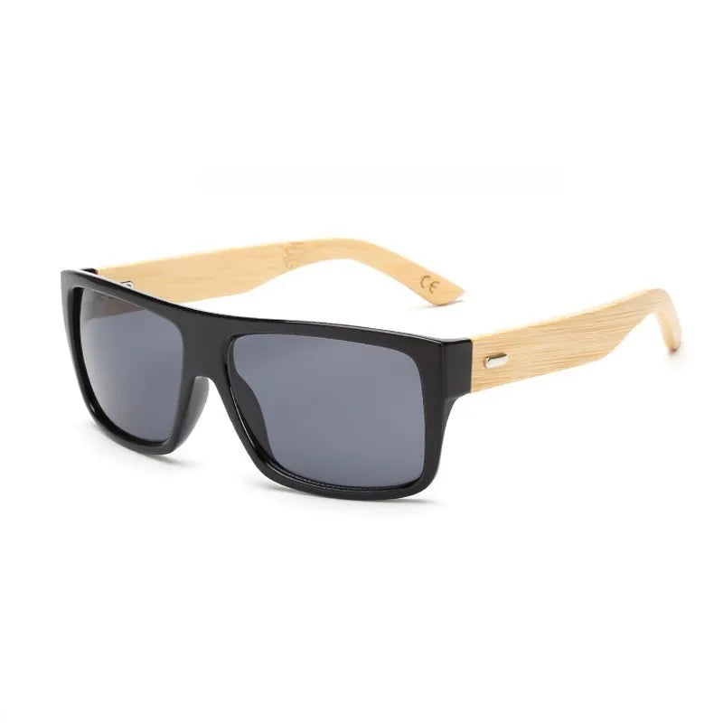 Original Wooden Bamboo Sunglasses Men Women Mirrored UV400 Sun Glasses Real Wood Shades Gold Blue Goggles Sunglases Male