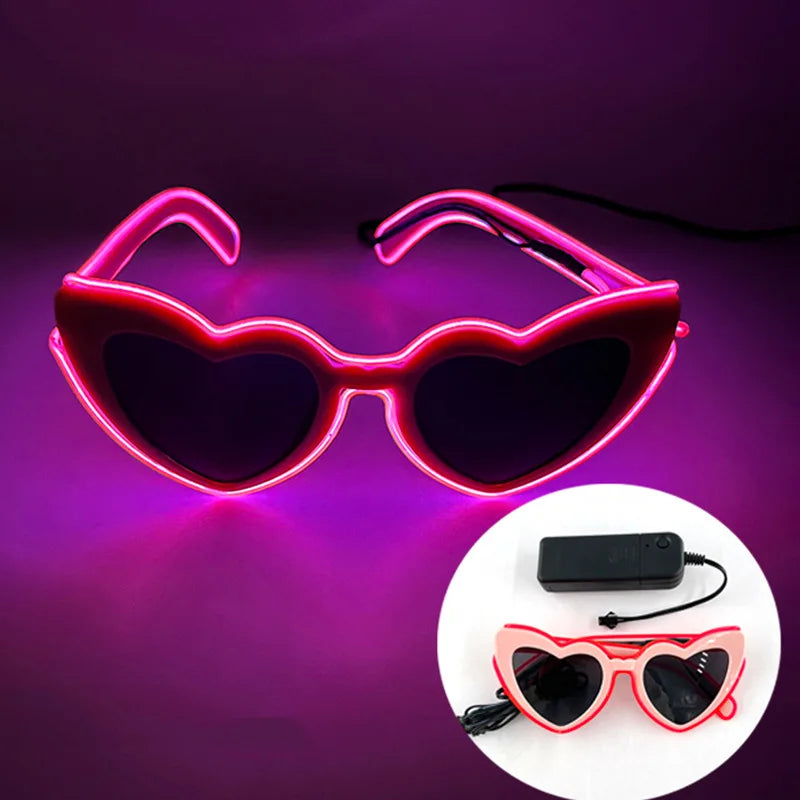LED Just Married Glasses Wedding Party Bridal Shower Bride to Be Gift Wedding Decorations for Ceremony Light Married Sunglasses