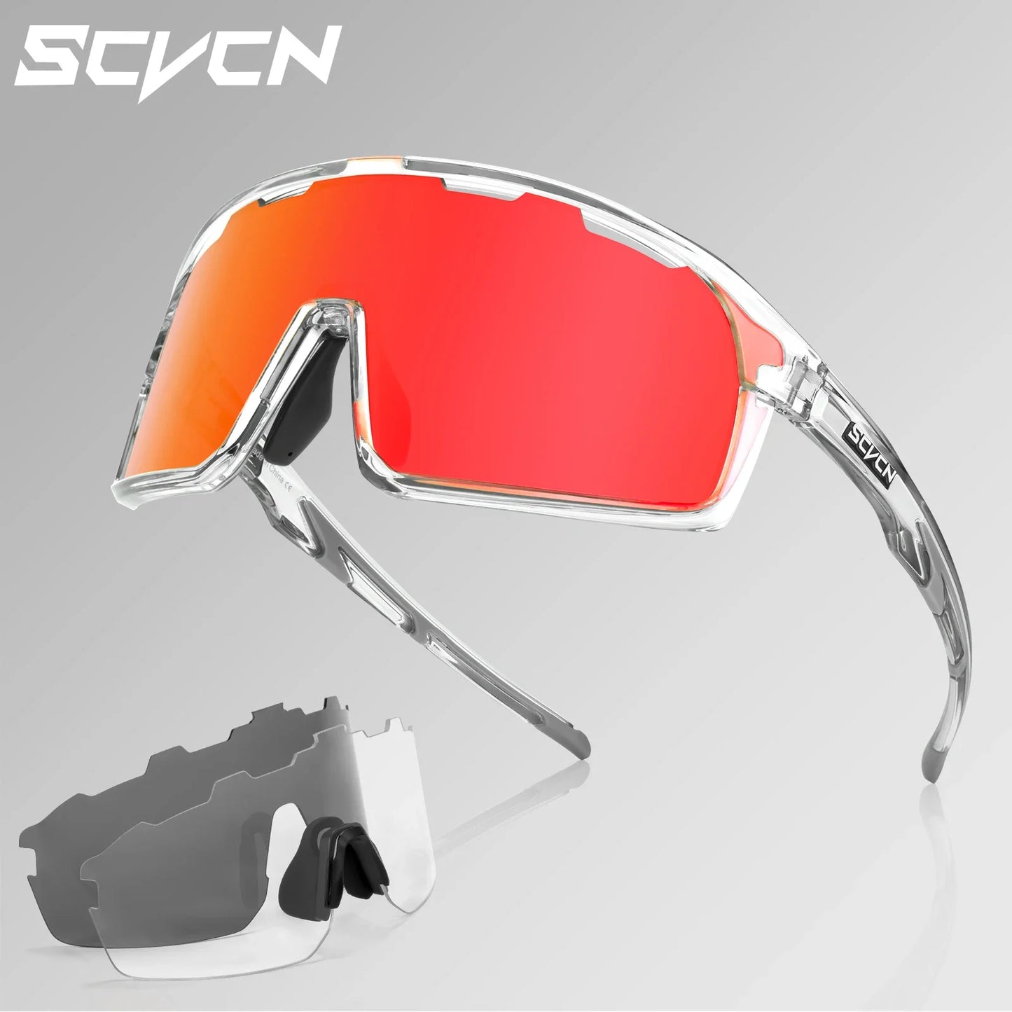 Scvcn-Cycling Sunglasses for Men and Women, UV400 Glasses, MTB Sunglasses, Sports Eyewear, Woman Goggles, Bicycle Eyewear, 2024