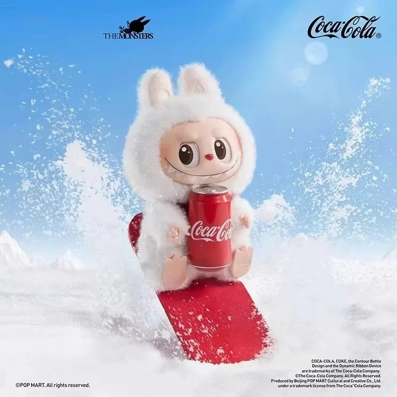 Labubu Coca-Cola Enamel Face Series Blind Box Labubu Three Generations of Figure Heart Macaron Gifts
