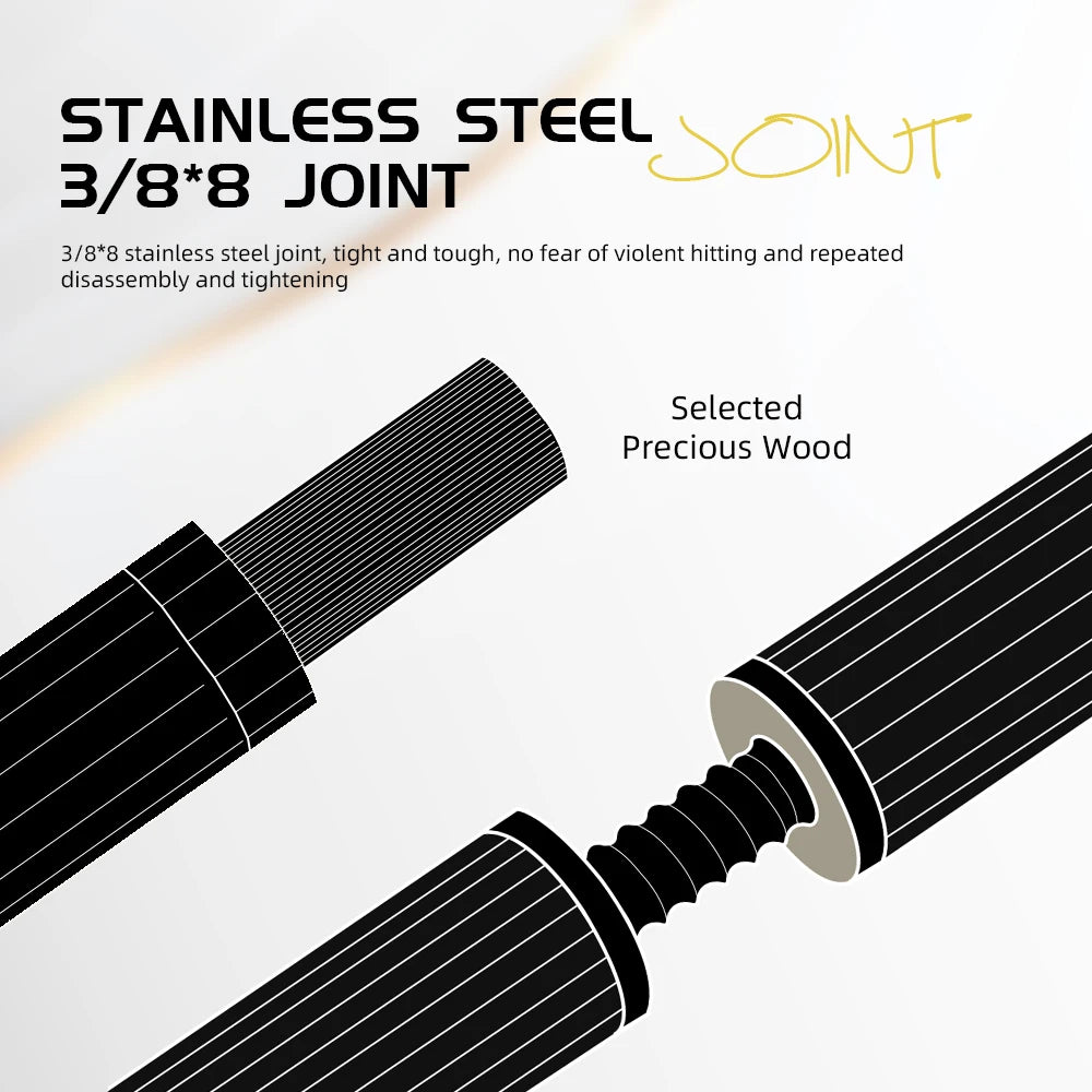 ZOKUE Carbon Fiber Pool Cue Elite Series With 12.5mm Low Deflection Full Carbon Technology Cue Stick for Billiard Cue Stick Kit