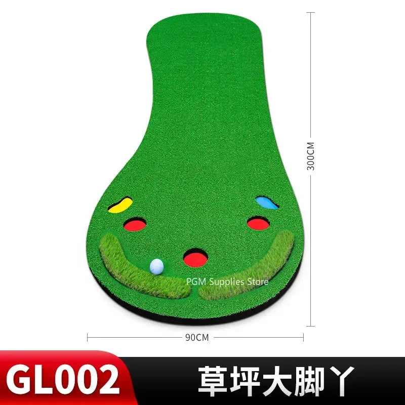 PGM Golf Green Home Golf Putting Mats 300x90cm Portable Putting Practice Aids Professional Indoor Putting Practice Golf Trainer