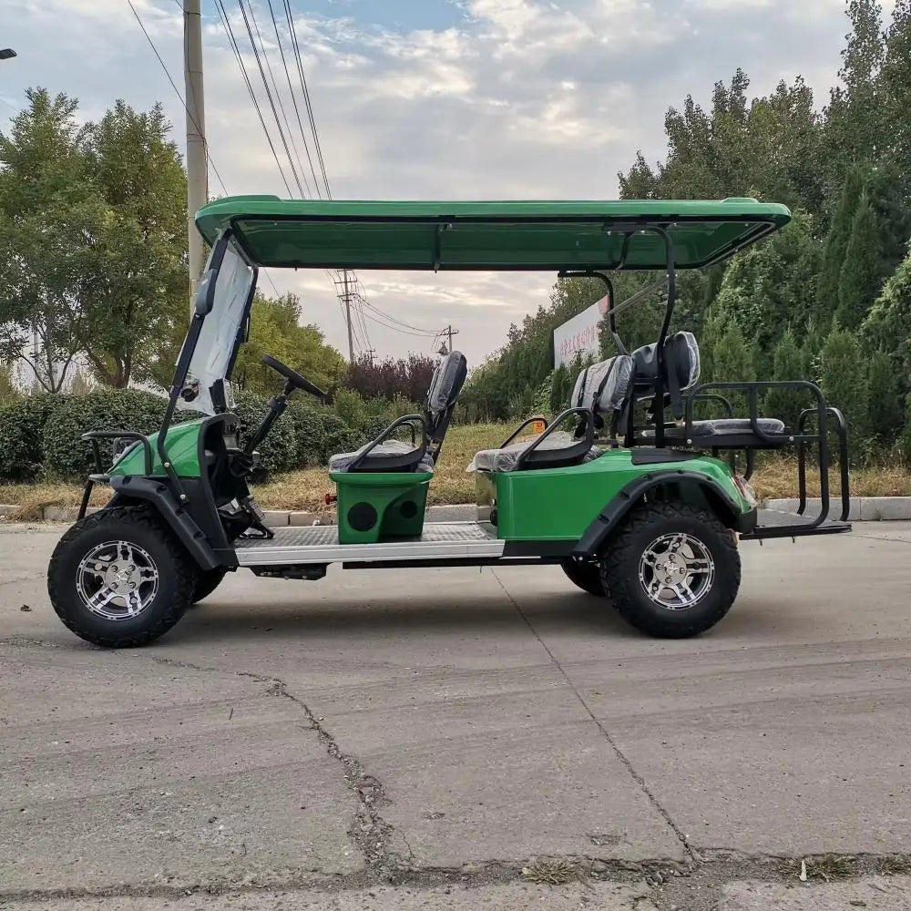 New Style Fashion 6 Seat Sightseeing Bus Club Cart Electric Golf Buggy Hunting Cart Travel Lithium Battery Electric Golf Cart