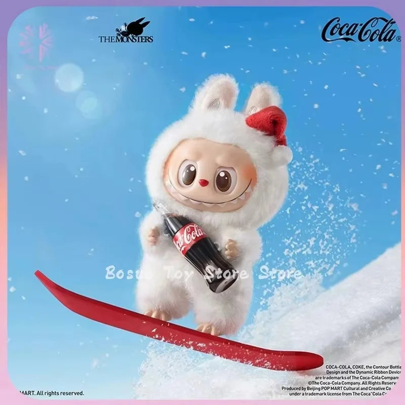 Labubu Coca-Cola Enamel Face Series Blind Box Labubu Three Generations of Figure Heart Macaron Gifts