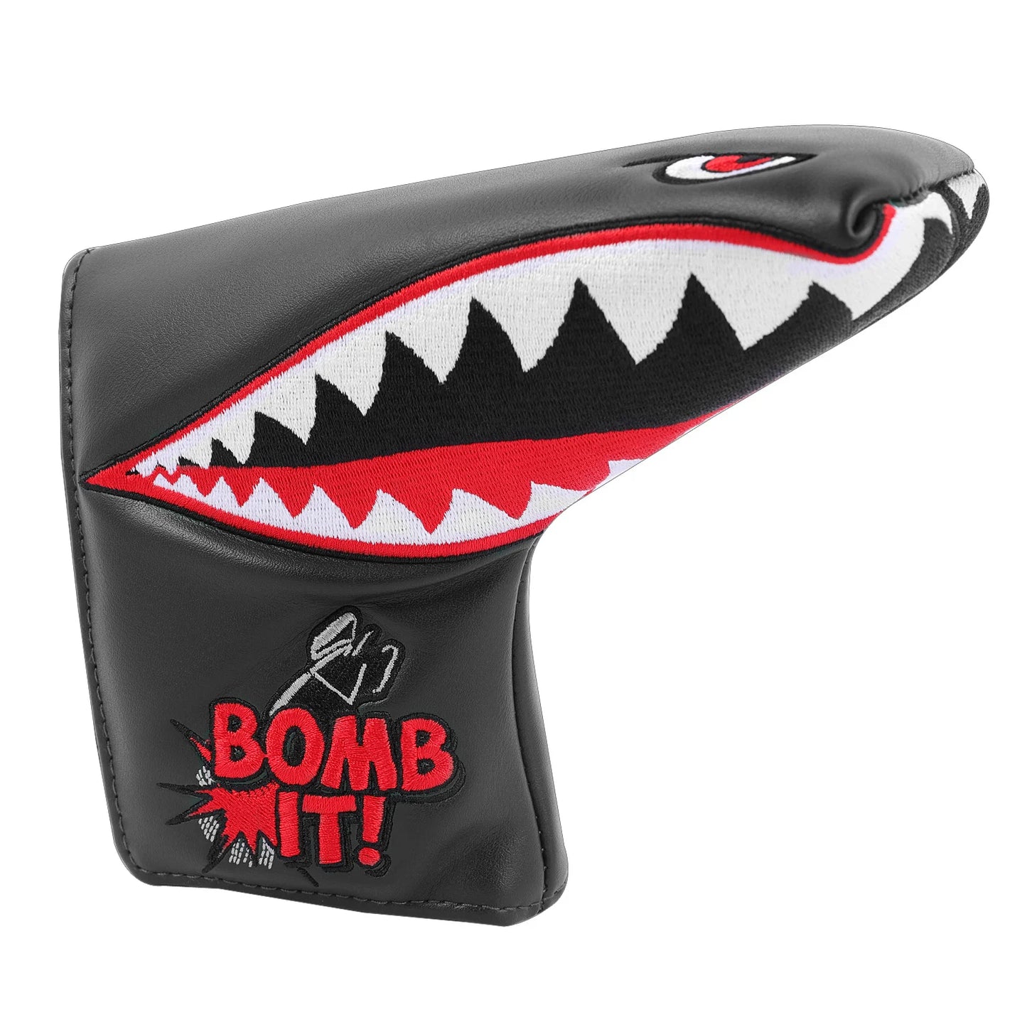 Blade Covers Golf Putter Blade Cover White Golf Putter Cover Headcover Closure for Blade Golf Putter