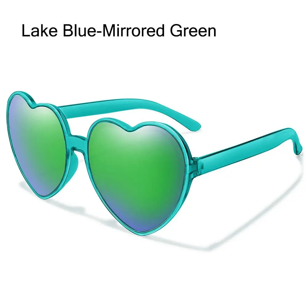 Summer Heart Sunglasses Trendy Heart Shaped Sun Glasses for Women Party Halloween Cosplay Glasses UV400 Protection Eyewear