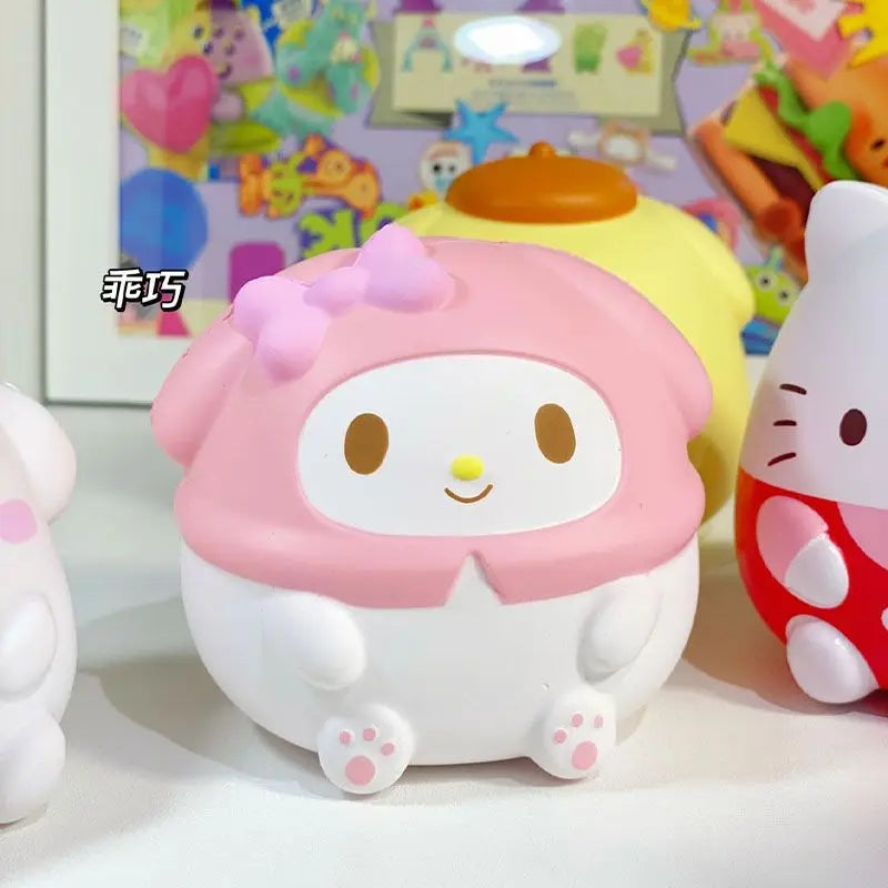Sanrio Decompression Toys Kawaii Kt Kuromi Spotify Premium Toys Cinnamoroll My Melody Stress Relief Hand Pinch Ball Adult Gift