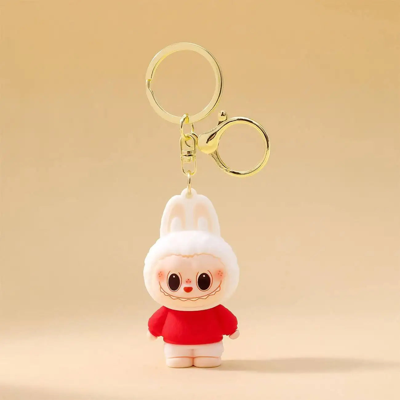 New Christmas Labubu Kawaii Particles Keychain Bag Cell Phone Charm Key Chain Christmas Gift